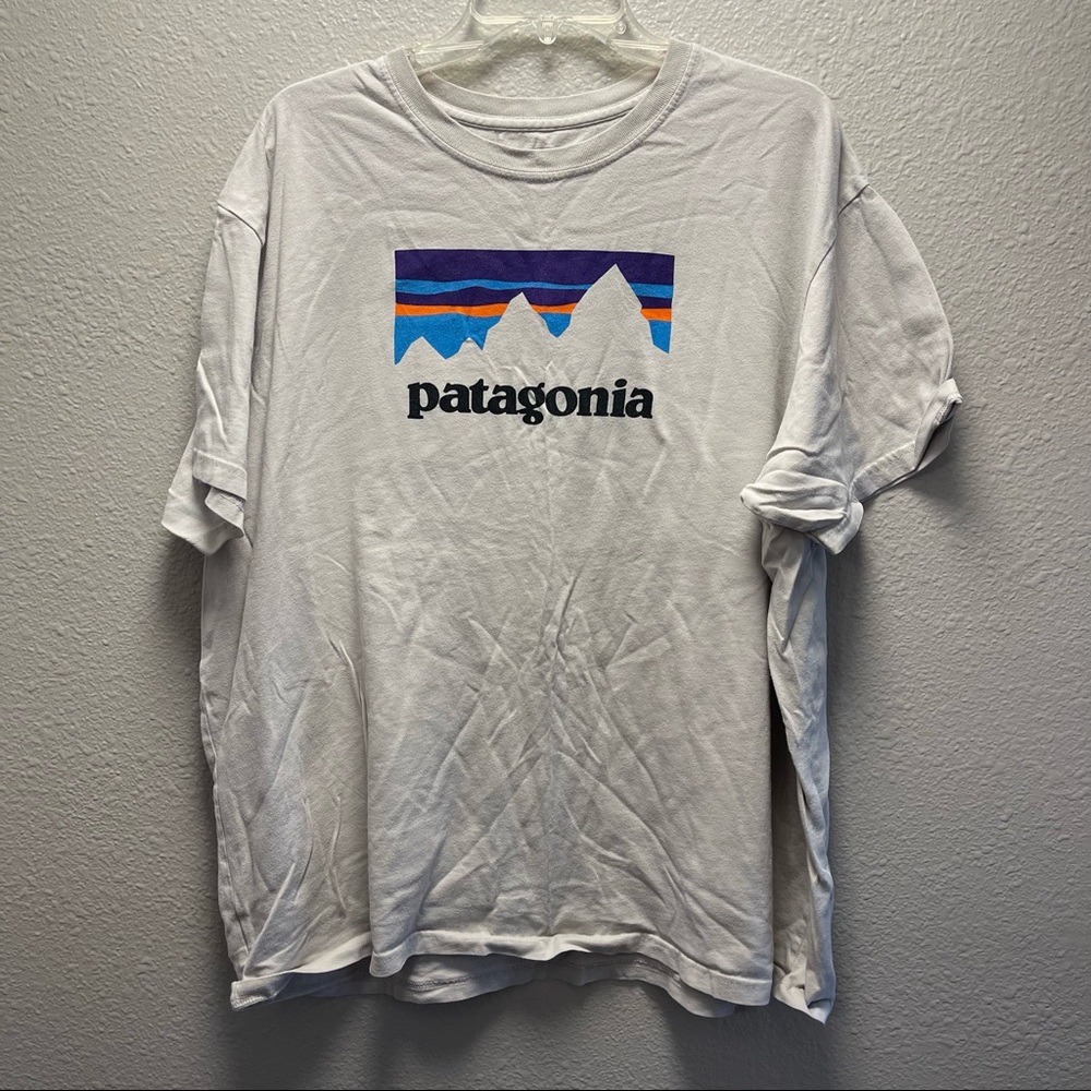 Patagonia T-shirt, rare logo on FRONT of T-shirt XXL